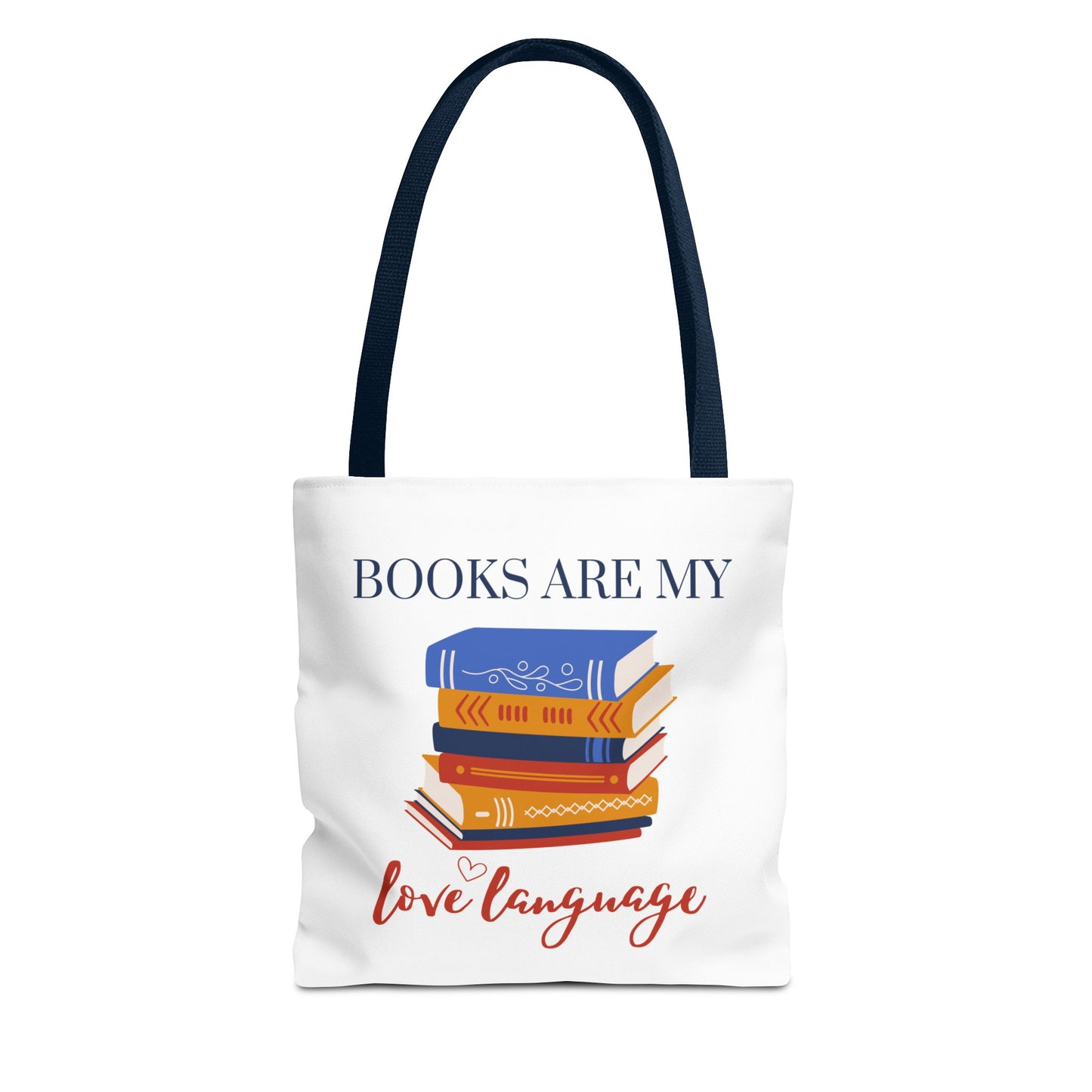 Books are My Love Language Bookish Tote Bag - Ideal Gift for Book Lovers