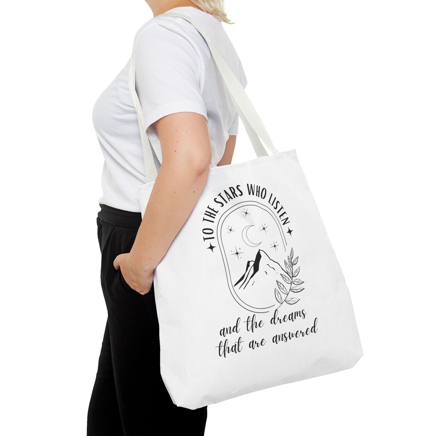 OFFICIALLY LICENSED SJM ACOTAR Merch - To the Stars Who Listen - Stylish Canvas Tote Bag for Dreamers