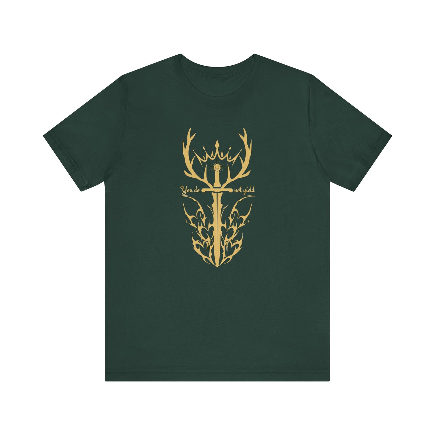 You Do Not Yield  (Gold) | Throne of Glass Inspired T-Shirt | Book Lover Shirt | Bookish Gift