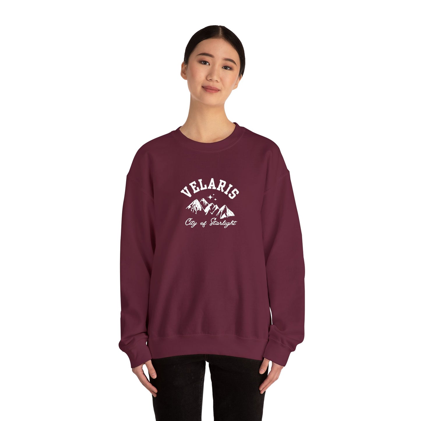 Velaris City of Starlight ACOTAR Embroidered Crewneck Sweatshirt