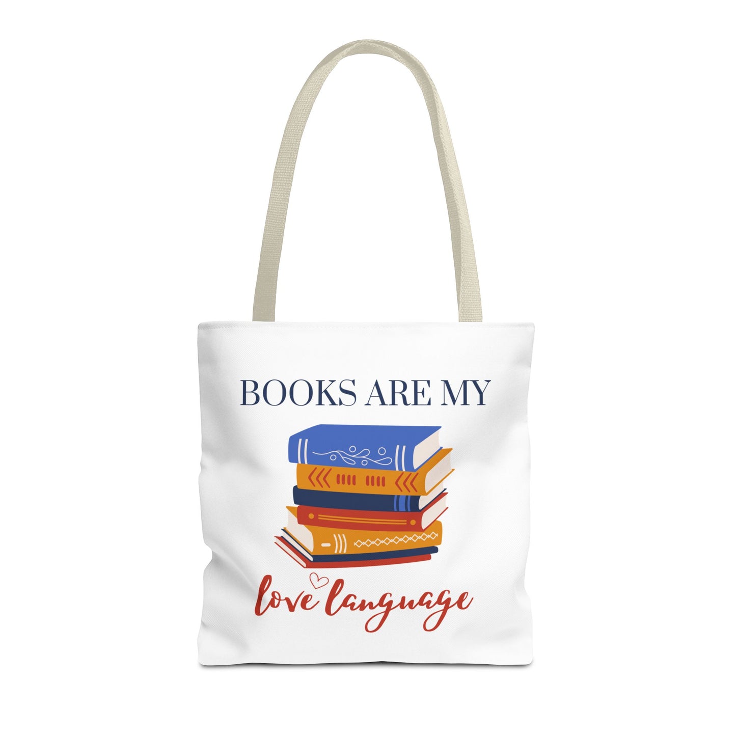 Books are My Love Language Bookish Tote Bag - Ideal Gift for Book Lovers