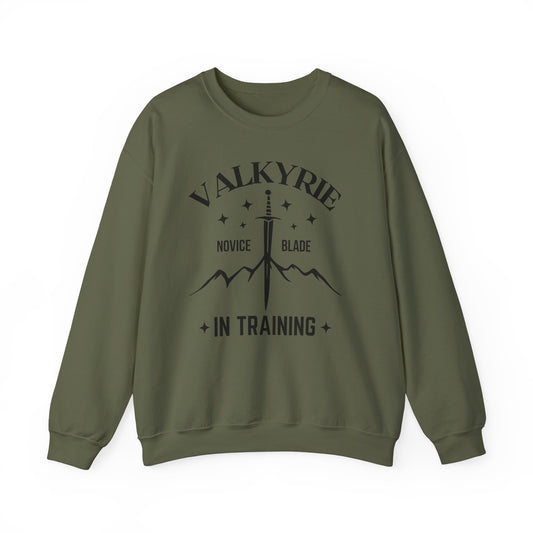 OFFICIALLY LICENSED SJM ACOTAR Merch - Valkyrie in Training Unisex Crewneck Sweatshirt