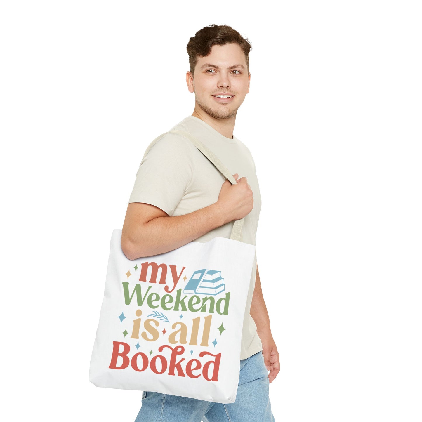 My Weekend Is All Booked Tote Bag - Perfect for Book Lovers and Weekend Adventures