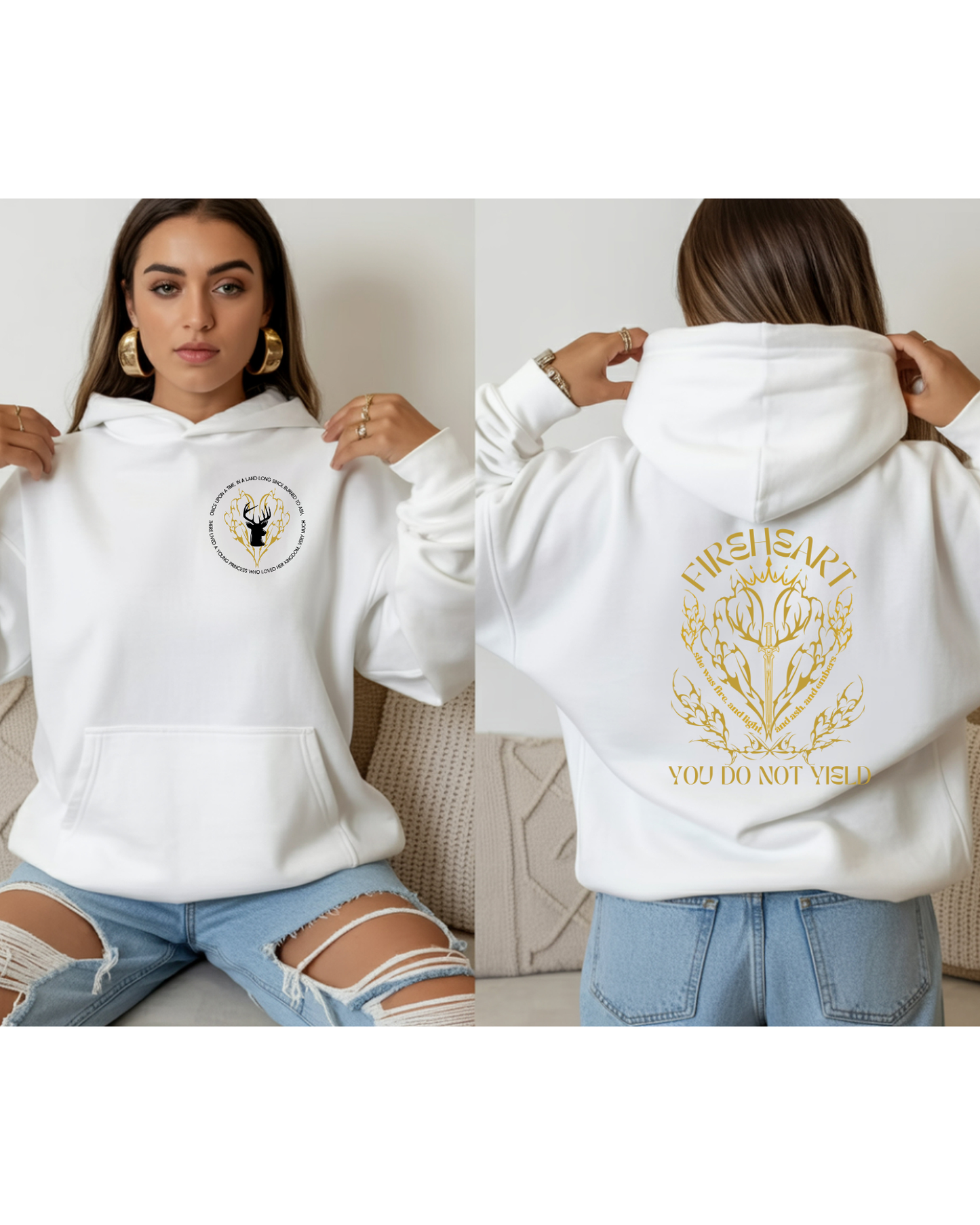 Aelin Galathynius | Fireheart Hoodie | Throne of Glass Inspired Hoodie