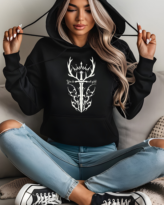 Throne of Glass Inspired Sweatshirt |  You Do Not Yield | Book Lover Hoodie| Reader Gift