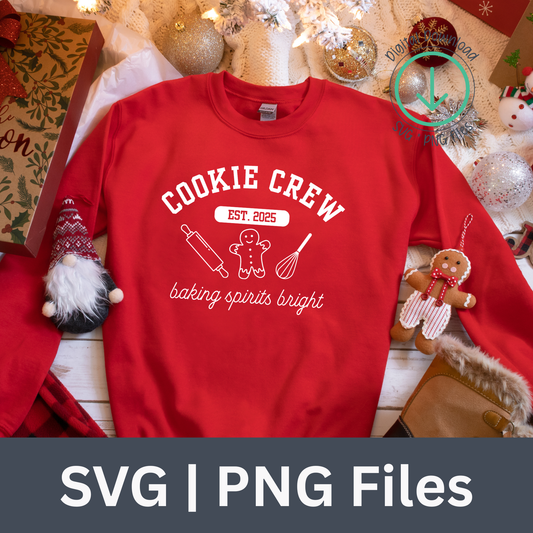 Cookie Crew Digital Files | SVG | PNG (2 Colors)