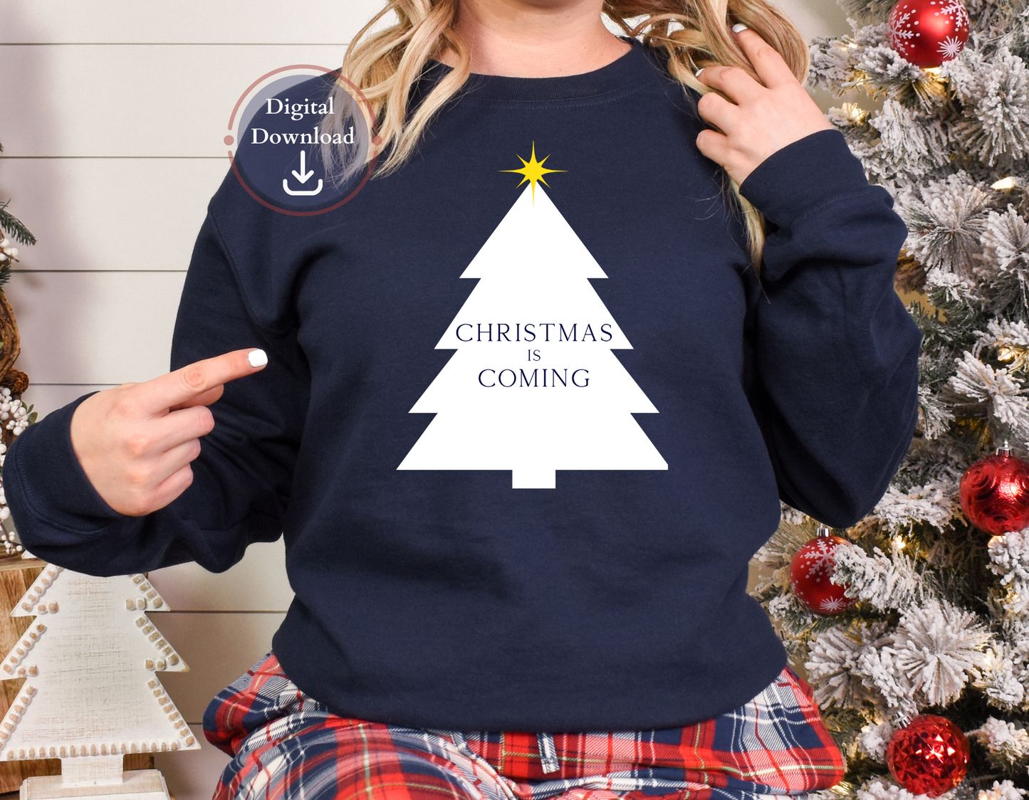 Christmas is Coming Digital Files | SVG | PNG