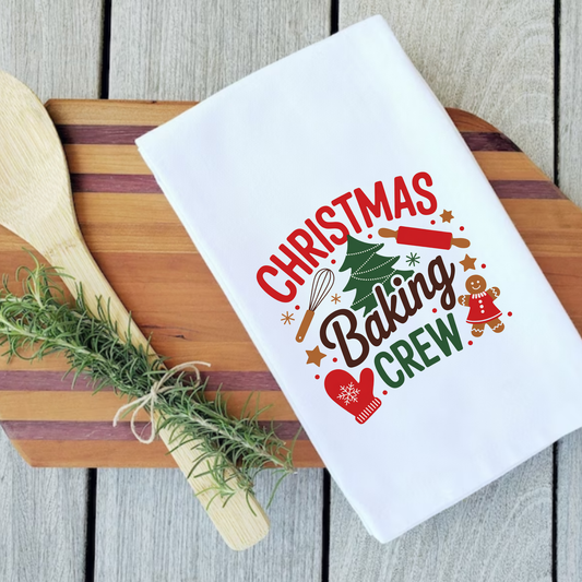Christmas Baking Crew Dish Towel