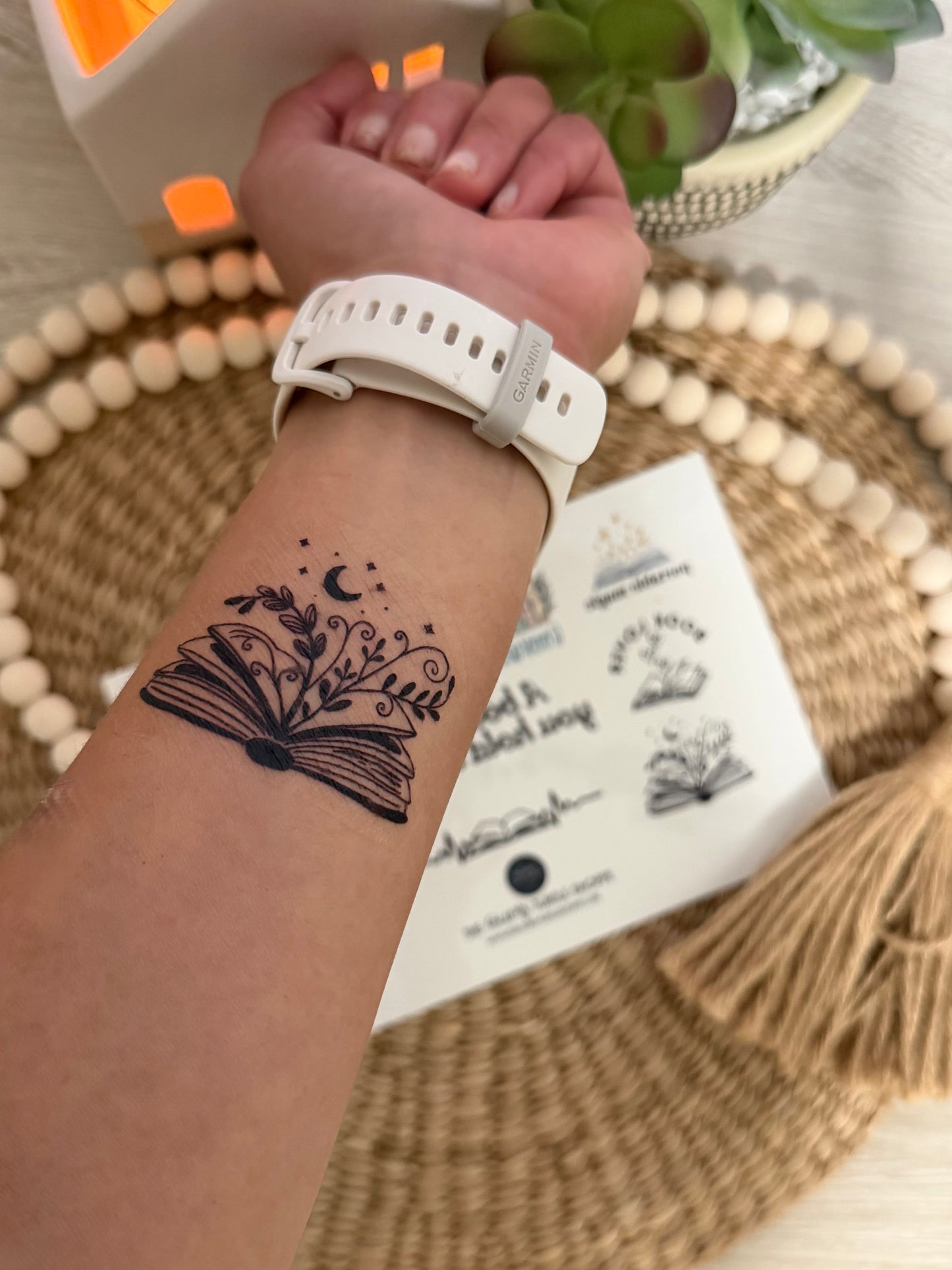 Book Lover Temporary Tattoos