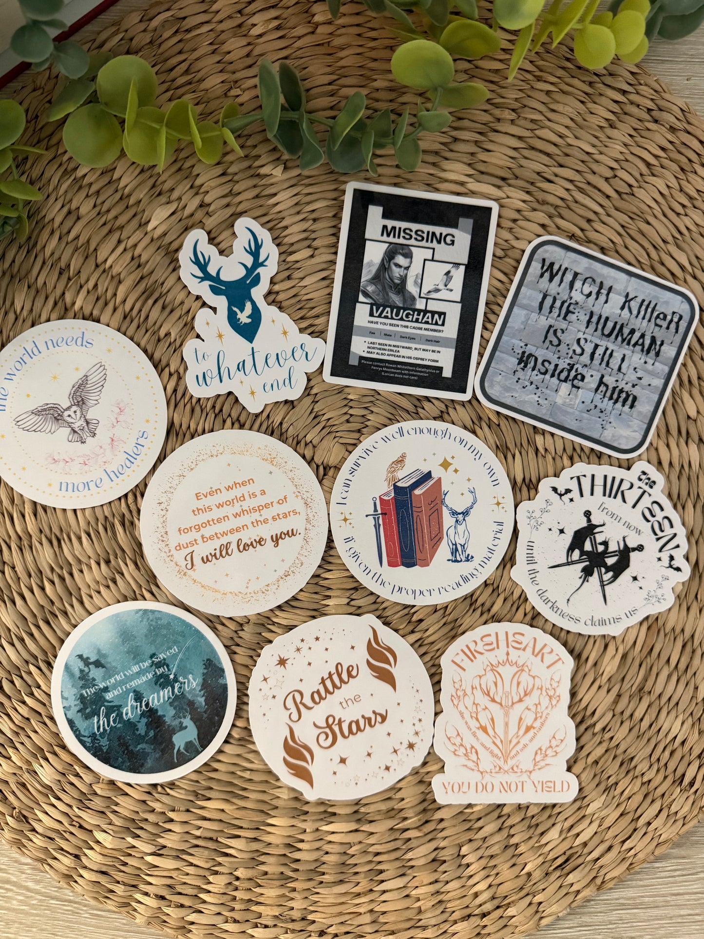 Throne of Glass Stickers| Bookish Stickers | Book Lover Stickers