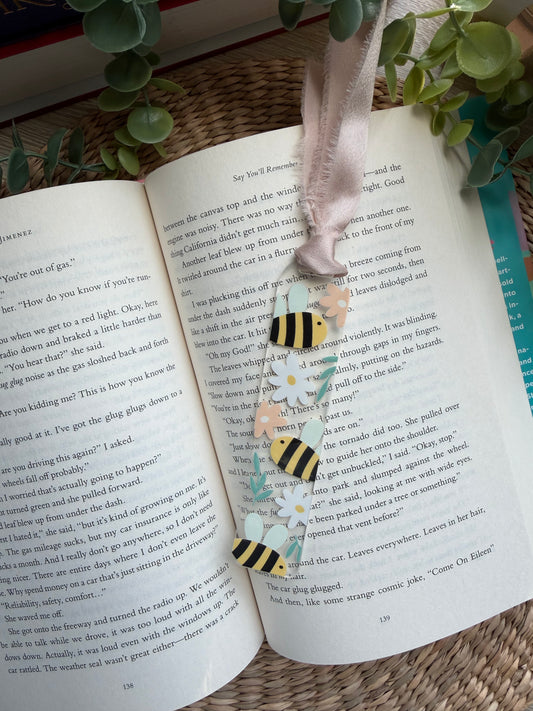 Bees & Daisies Acrylic Bookmark