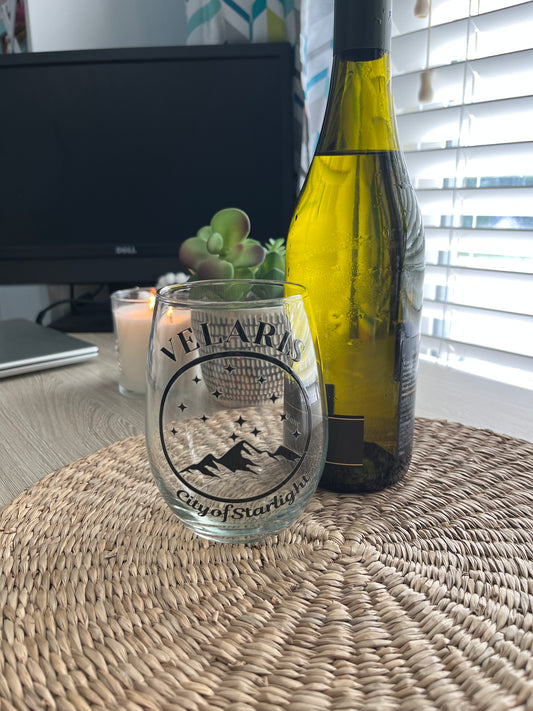 Velaris  City of Starlight Wine Glass