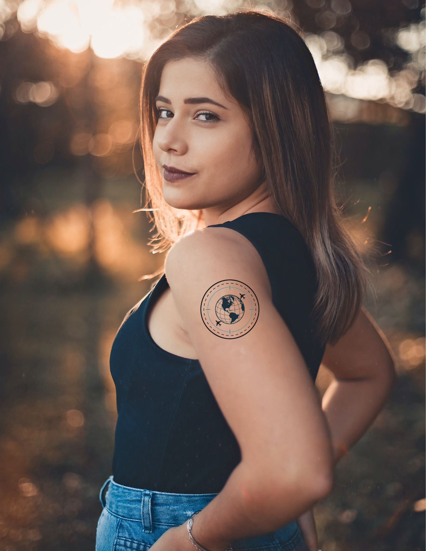 Travel Lover Temporary Tattoos