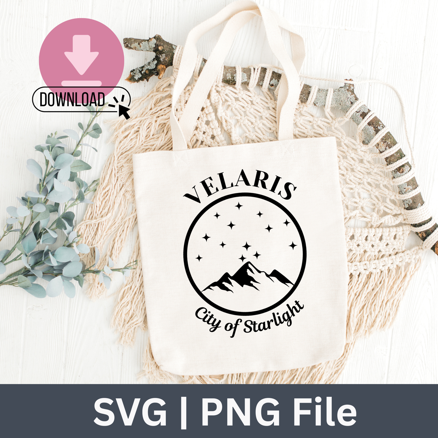 ACOTAR Velaris City of Starlight | SVG | PNG Set