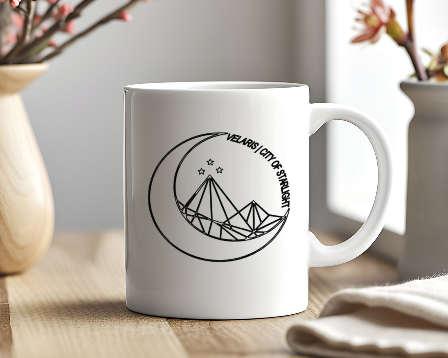 OFFICIALLY LICENSED ACOTAR Velaris | City of Starlight 15 oz Ceramic Coffee Mug