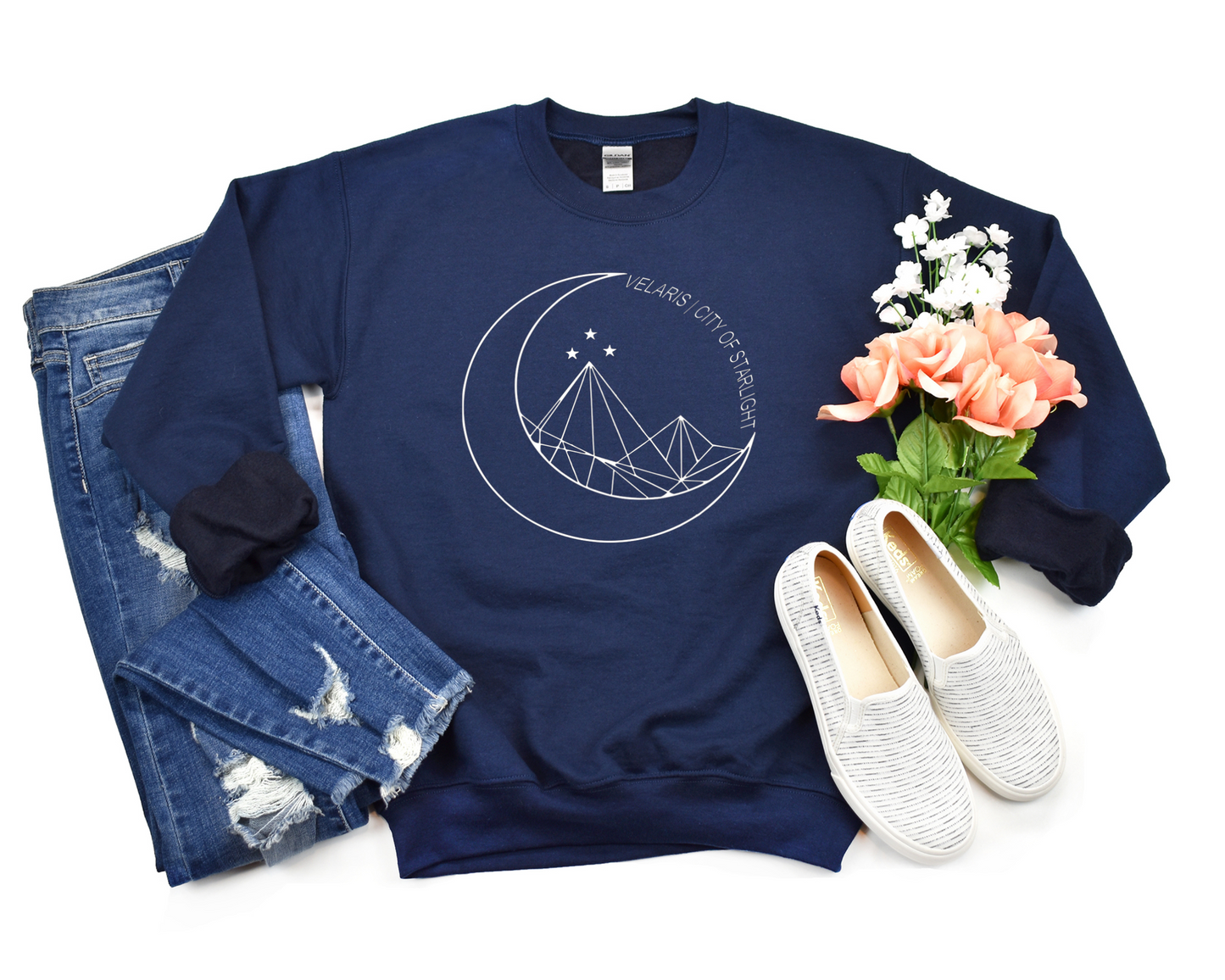 OFFICIALLY LICENSED Velaris City of Starlight Sweatshirt | SJM ACOTAR Merch