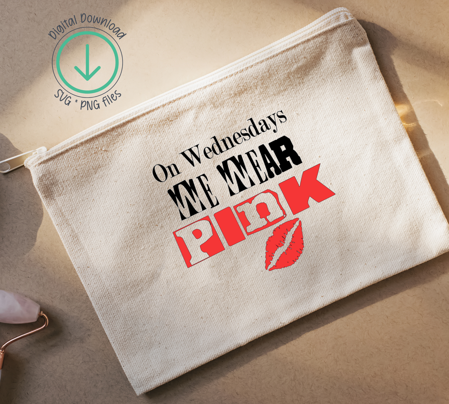 On Wednesdays We Wear Pink SVG | PNG Digital Download