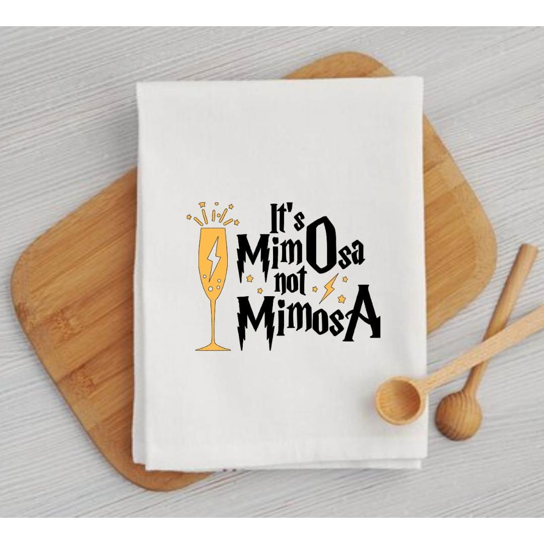 It's MimOsa Not MimosA Dish Towel | Wizard Kitchen Towel