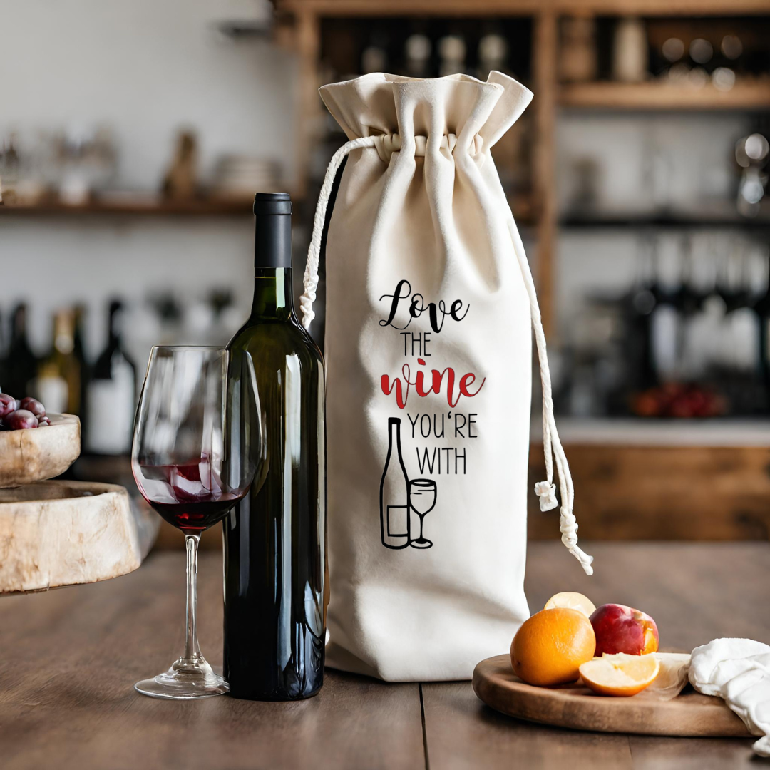 Love the Wine You're With | Wine Gift Bag