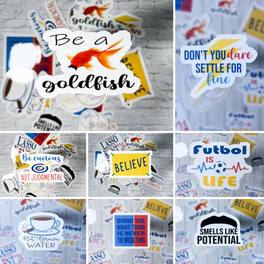 American Soccer Coach Quote Stickers